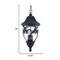 Homeroots 25 x 11.75 x 11.75 in. Capri 3-Light Black Coral Hanging Light 397983 - alternate 3